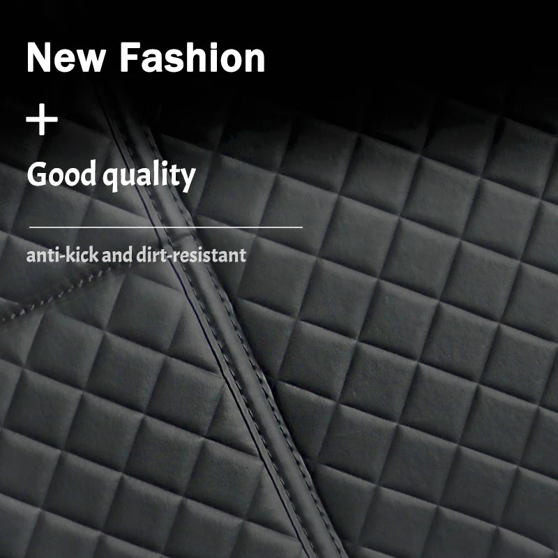 Kcimo Car Anti Kicks Pad Storage Mat PU Leather Universal Seat Back Leather Protector Cover Waterproof Backseat Child Kick Mats