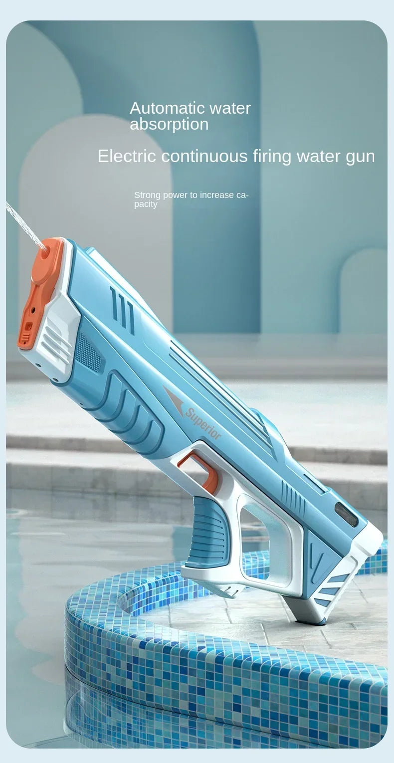 Electric Water Gun Toys Bursts Children's High-pressure Strong Charging Energy Water Automatic Water Spray Children's Toy Guns