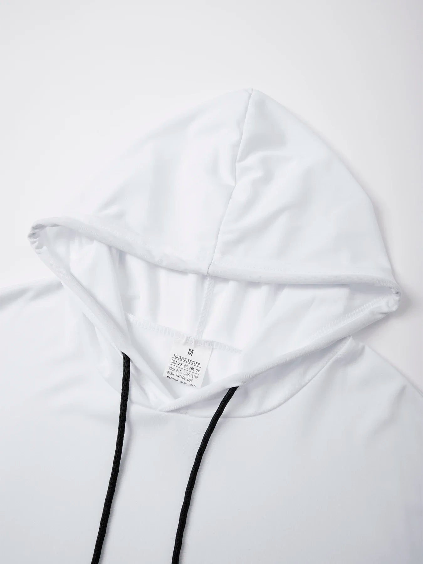 Men's Summer Hoodies T-shirts Short Sleeve Solid Color Loose Hooded Drawstring Pullover Tops Male Casual Sweatwear T-shirt