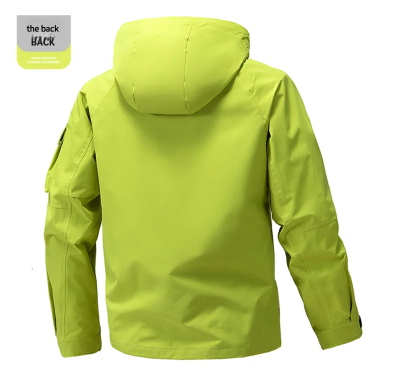 Men's three anti-punching jacket new jacket men's spring and fall fashion tide hooded workwear handsome casual versatile