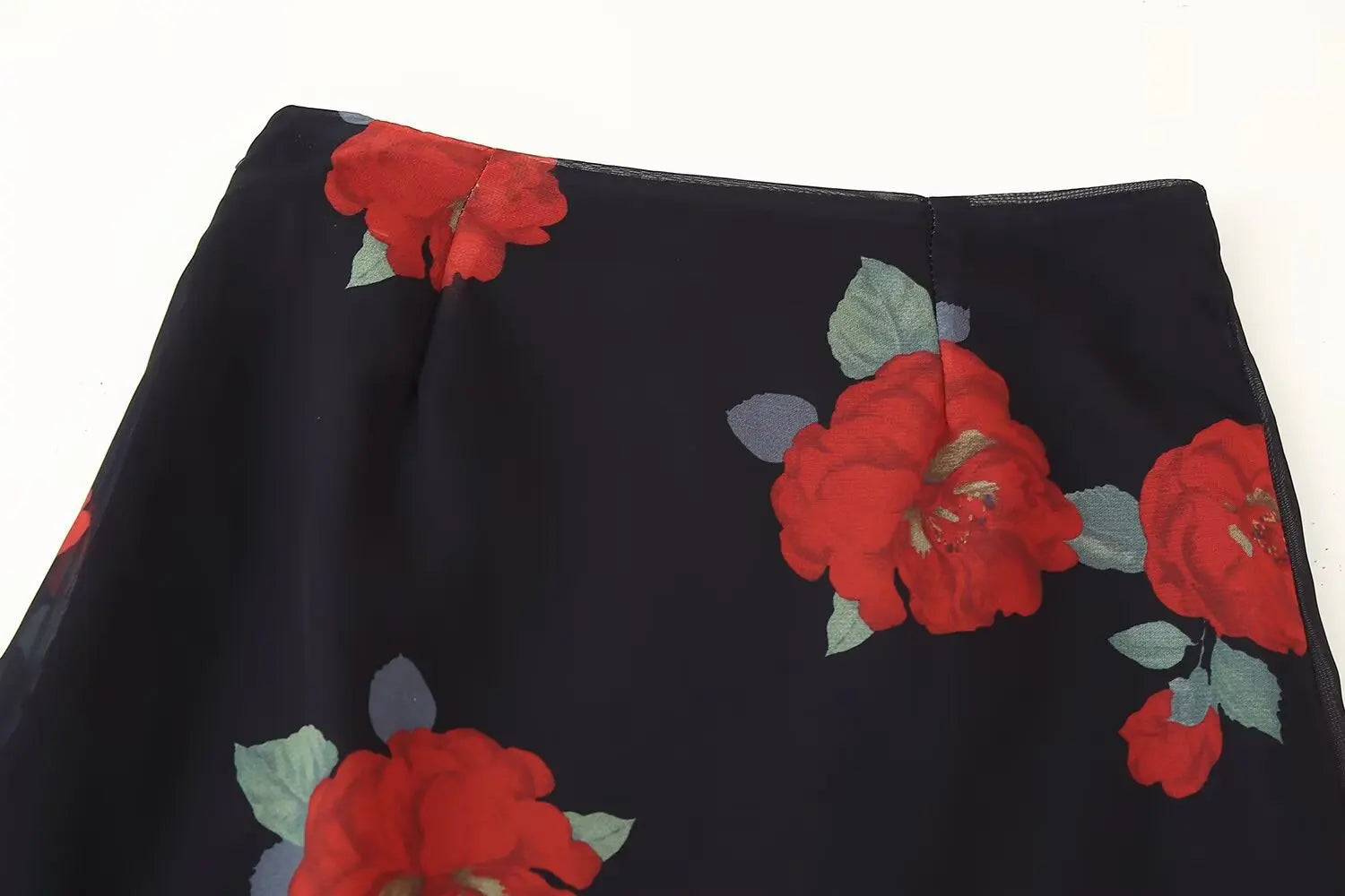 Women's Summer Skirt Sexy Two Piece Set Fashion Flower Print Holiday Party Suspender Top High Waist Slim Midi Skirt