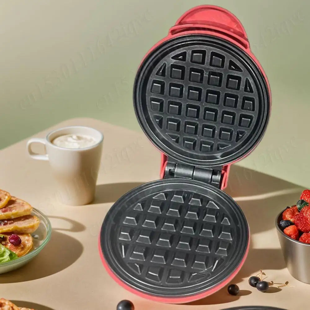 Máquina para hacer sándwiches, tartas, mini gofres, bandeja de horno antiadherente para el hogar, sartén eléctrica para hornear, máquina para hacer mini gofres y galletas.