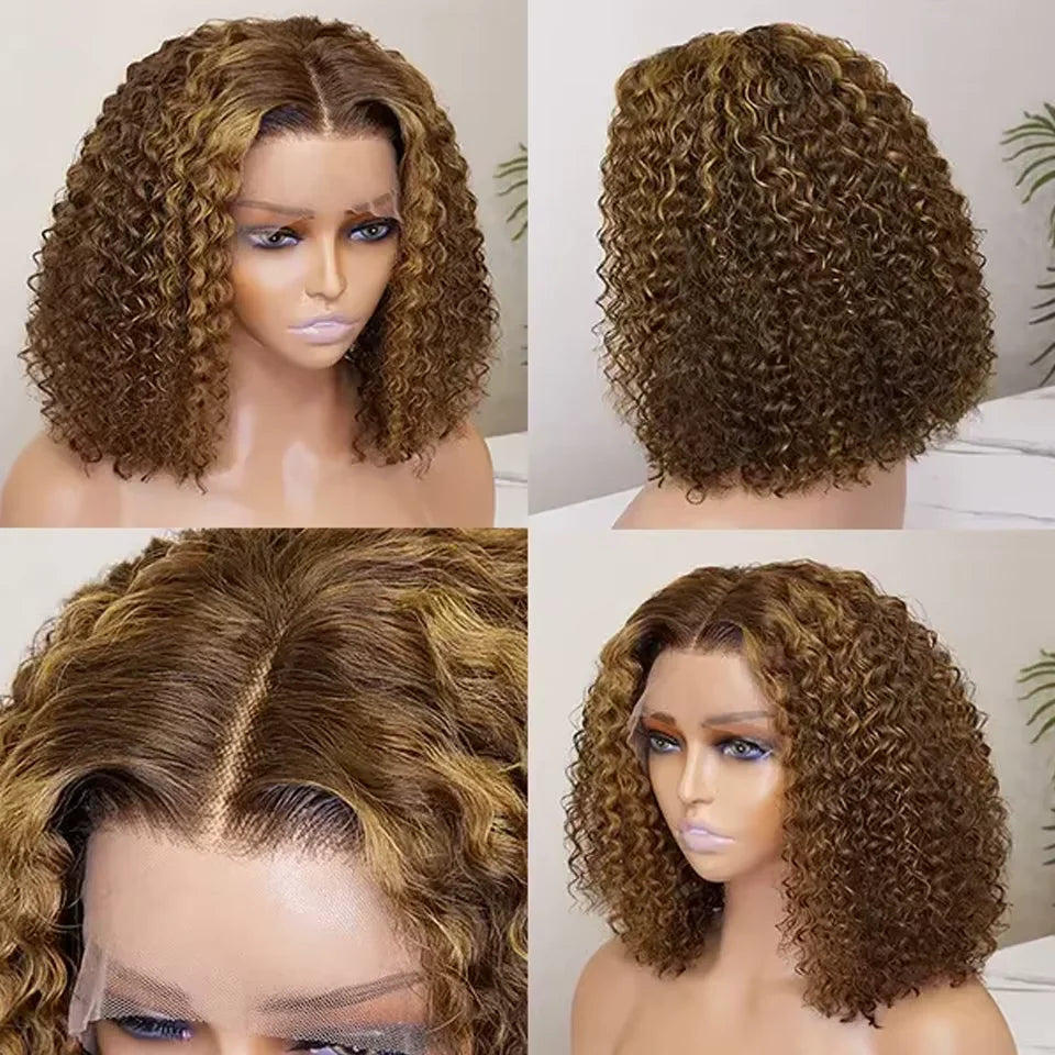 Peluca Bob Rizada Ombré