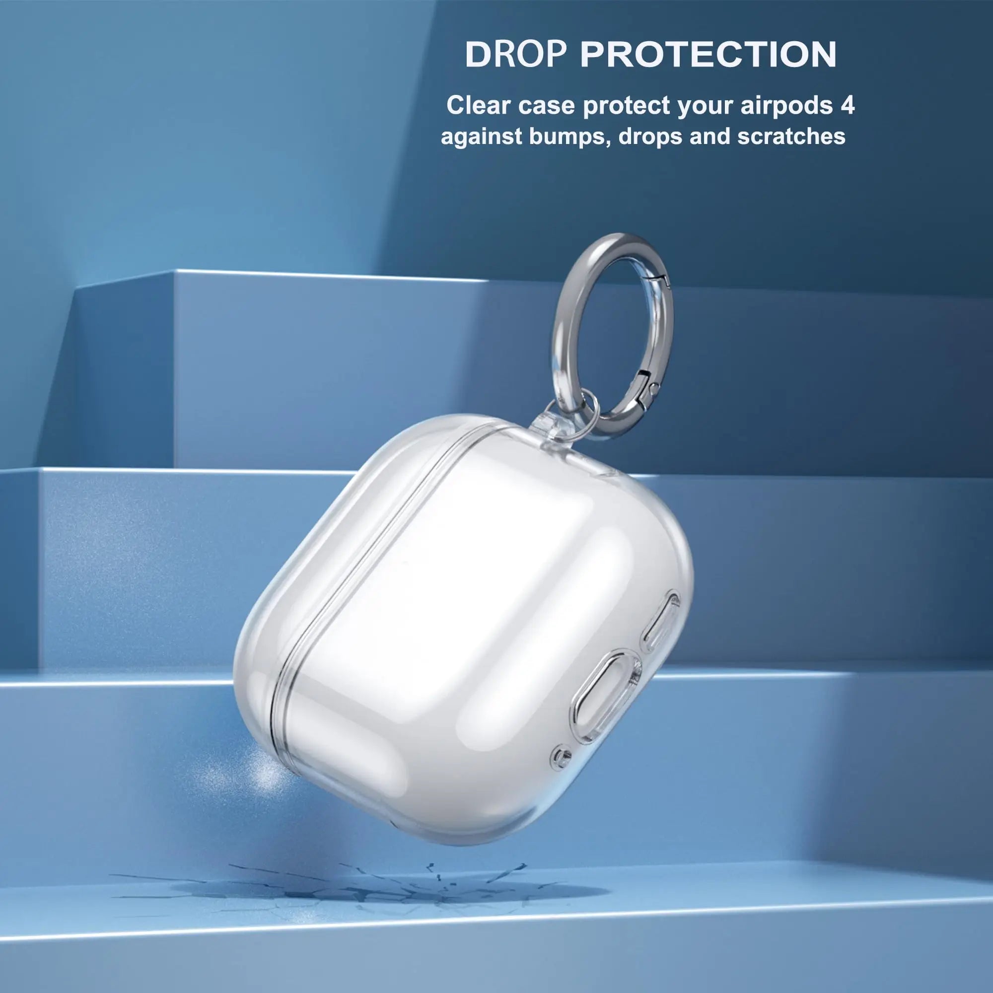New For Airpods 4 Bluetooth Earphone ANC Wireless Headphone Earbuds with Cleaning Kit Noise Cancelling Clear Case For Airpods 4