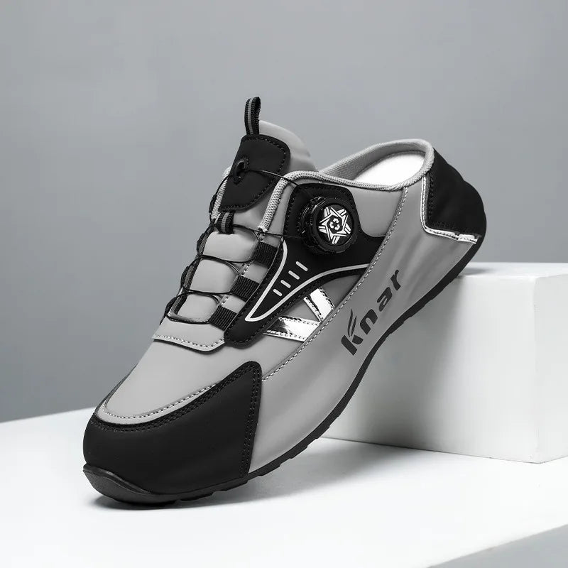 Men Shoes Summer Fashion Soft-soled Half Slippers Casual Versatile Trendy Men Shoes Trend Outdoor Baotou Shoes Zapatos De Hombre