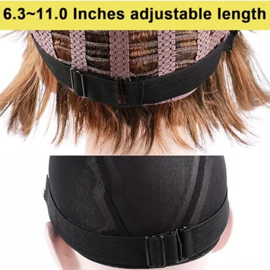 2 PCS Adjustable Elastic Band for Wigs Removable Wig Band Nonslip Wig Strap Black Elastic Bands for Glueless Wig Making Wig Cap
