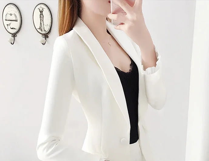 White Trousers Suits Office Blazer and Baggy Professional Women's 2 Pant Set Outfits Two Pieces Sets Pants for Woman Tailor Xxl
