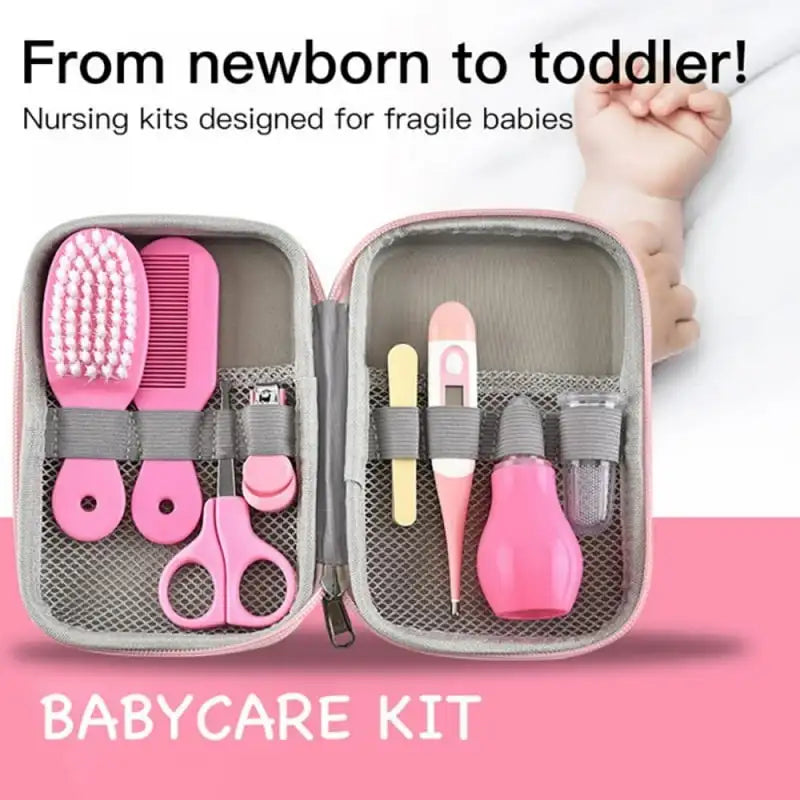 Baby Grooming Kit Set - Hair Brush for Newborn Infant Nursery Health Barber grips Hair sponge twist for men Hair coloring brush