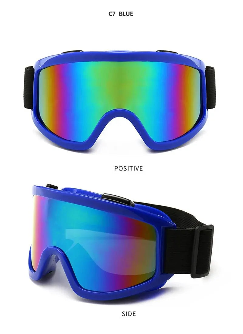 Protective Glasses Motorcycle Helmet Outdoor Sports Windproof Dustproof Eye Glasses Ski Snowboard Goggles Motocross Riot Contr