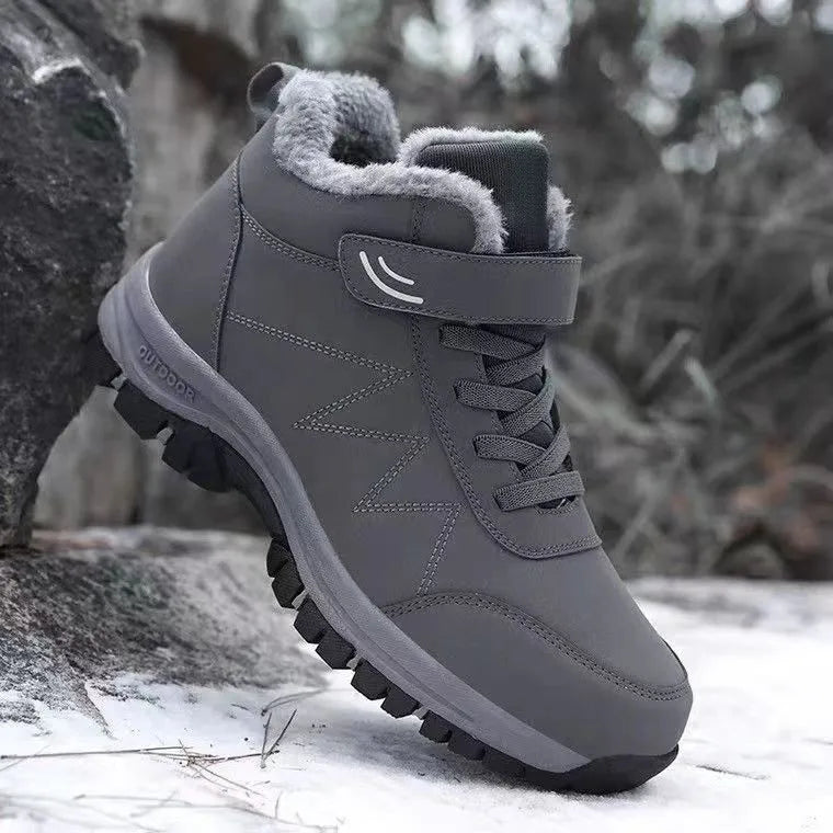 Winter velvet men's shoes Top Quality Casual Snow Boots Waterproof Warm Men boots Outdoor male Trekking Sneaker Botas Zapatos