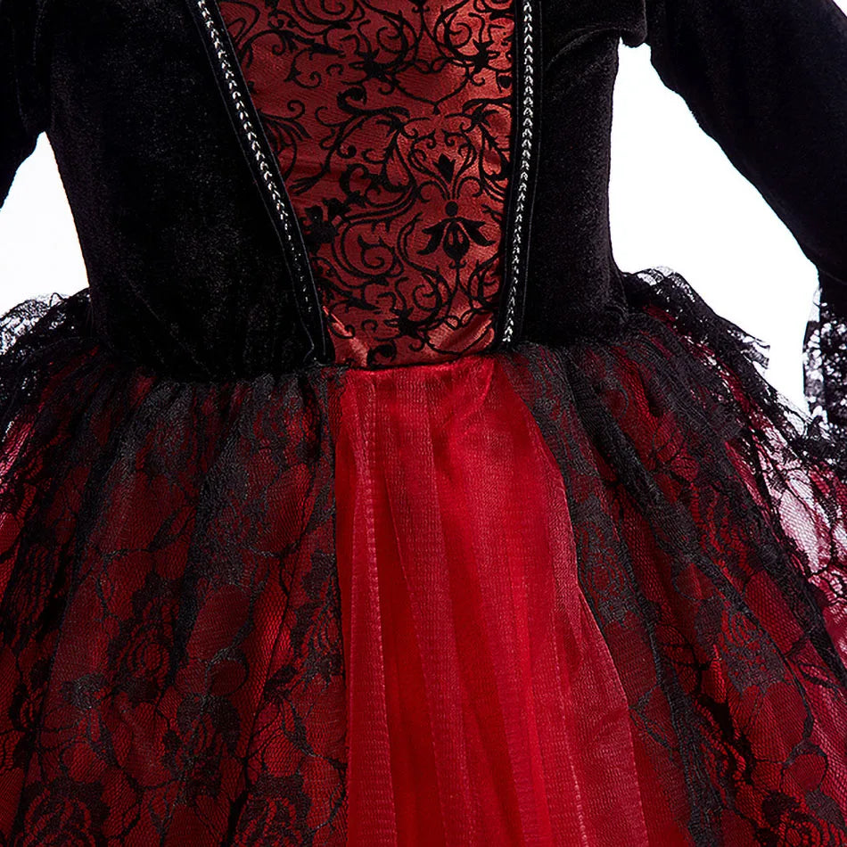 Disfraz de bruja para niños, disfraz de princesa para cumpleaños, ropa elegante para niñas, cosplay de Halloween, vestido elegante, sombrero de vampiro, Navidad, fantasía
