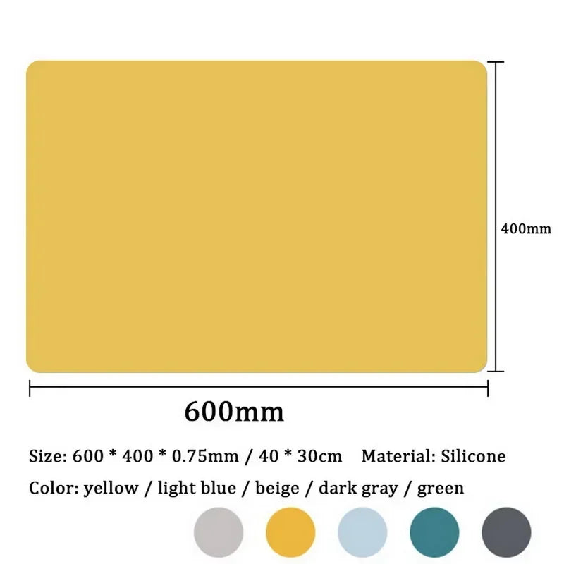 Manteles Individuales de Silicona, Manteles Individuales para Niños, Manteles Individuales Impermeables Resistentes al Calor Antideslizantes para la Mesa del Comedor, Fáciles de Limpiar