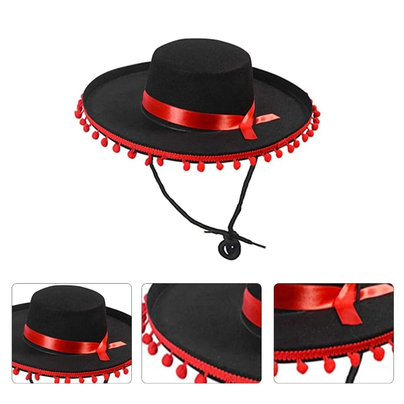 Top Hats Fashion Headwear Sombrero Hat Caps Party Photo Props F3MD