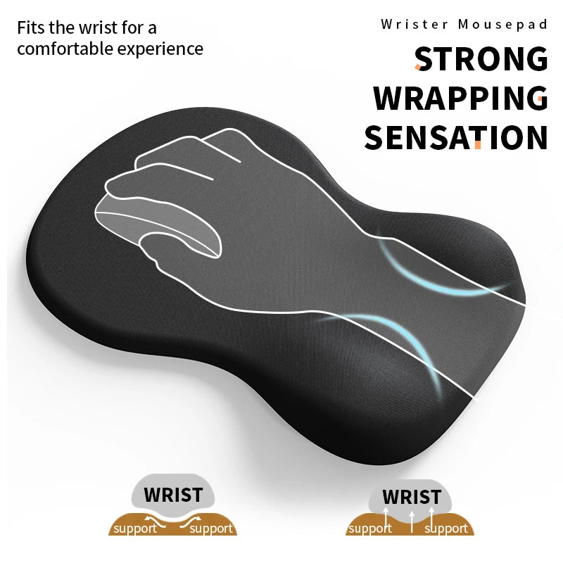 Comfortable Mouse Pad Wrist Rest，Ergonomic Mouse Pad Wrist Support , Relieve Wrist Pain Gel Mouse pad, Laptop, computer, office
