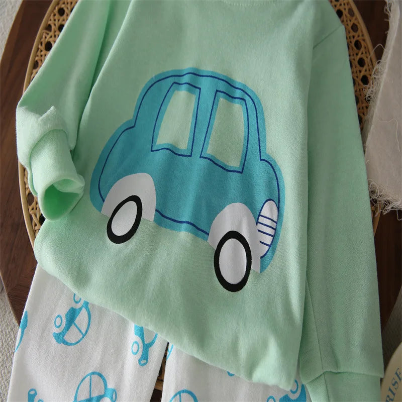 Ropa para niños Conjuntos infantiles Ropa para niños y niñas Algodón Ropa de otoño e invierno Pantalones Pijamas Ropa interior Regalo de Navidad