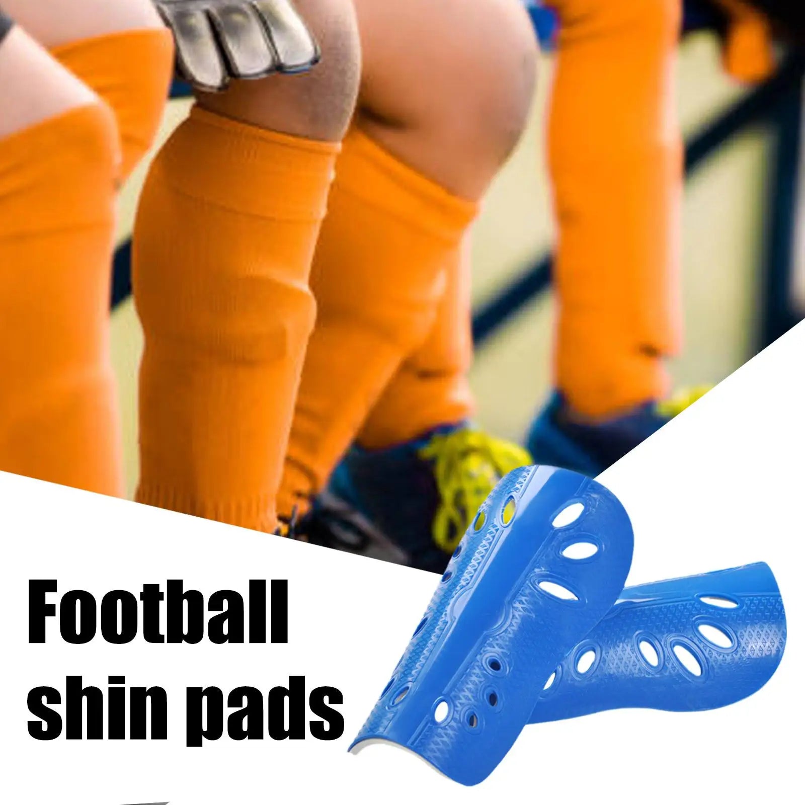 1 Pair Shin Pads for Football Protectors Pads Adult Kids Gear Breathable Sock Insert Board Training Legging Protective Gear