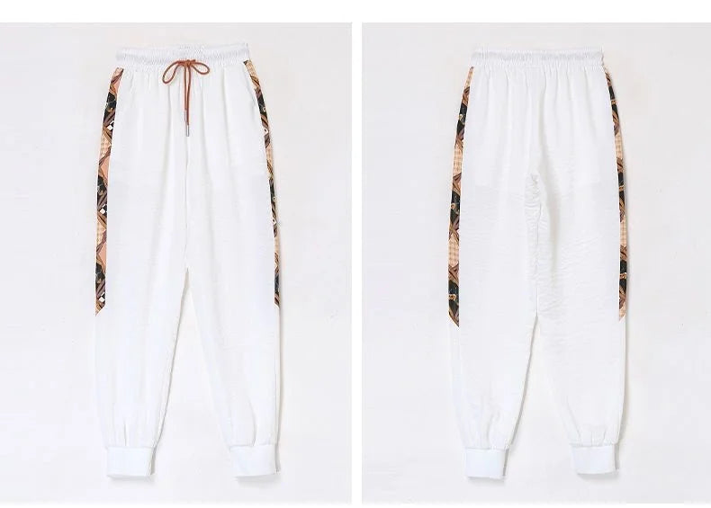Women's Fashion Pencil Pant Suit New Summer Leisure Clothing Foreign Style Crop Top Two Piece Set Women Leggings Tracksuit