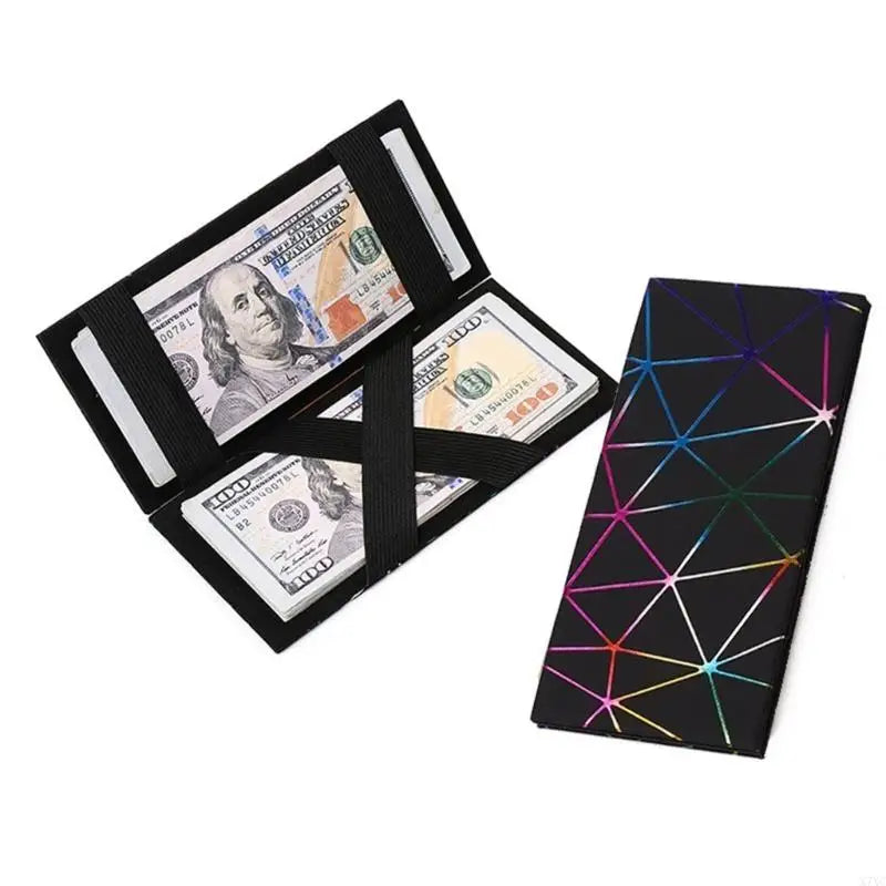 X7XC Creative Wallet Long Purse PU Leather Wallet Diamond Cash Purse Coin Purse