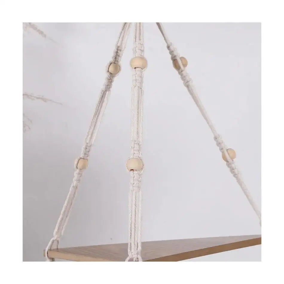 Floating Shelves Wood Stand Boho Home Decor Corner Shelf Wall Hanging Decor Triangle Shelf Display Stand Home Decoration Crafts