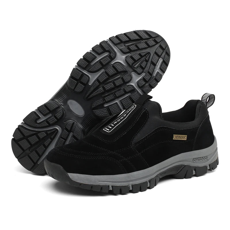 New middle-aged and elderly walking sports shoes hiking shoes light large size breathable non-slip men