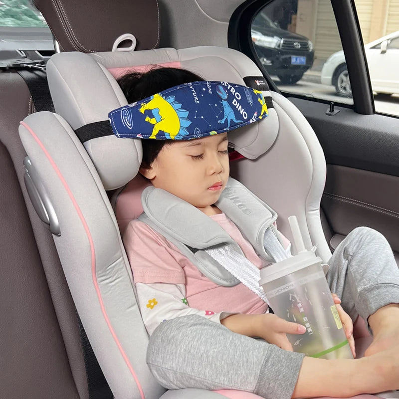 Baby Essentials Head Fixation Belt Carseat Head Support for Kids on Car Seat Pushcart Fixation Belt Adjustable Sleep Positioner