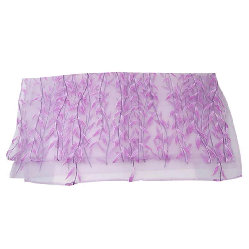 Fashion Chic House Room Living Room Bedroom Door Window Decoration Curtains Yarn Curtains Willow Pattern Upscale Jacquard