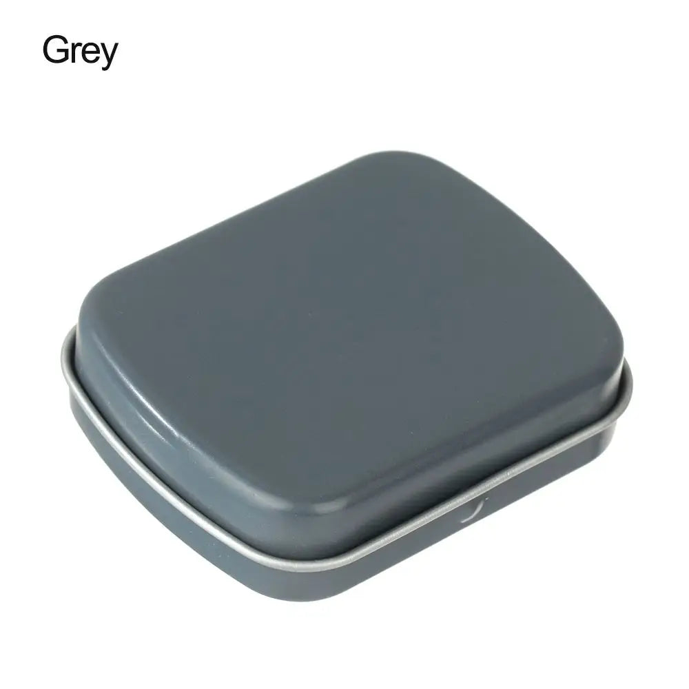 Mini Metal Hinged Tin Box Rectangular Empty Flip Iron Box Candy Tea Container Jewelry Small Storage Case Protable Pill Gift Boxs