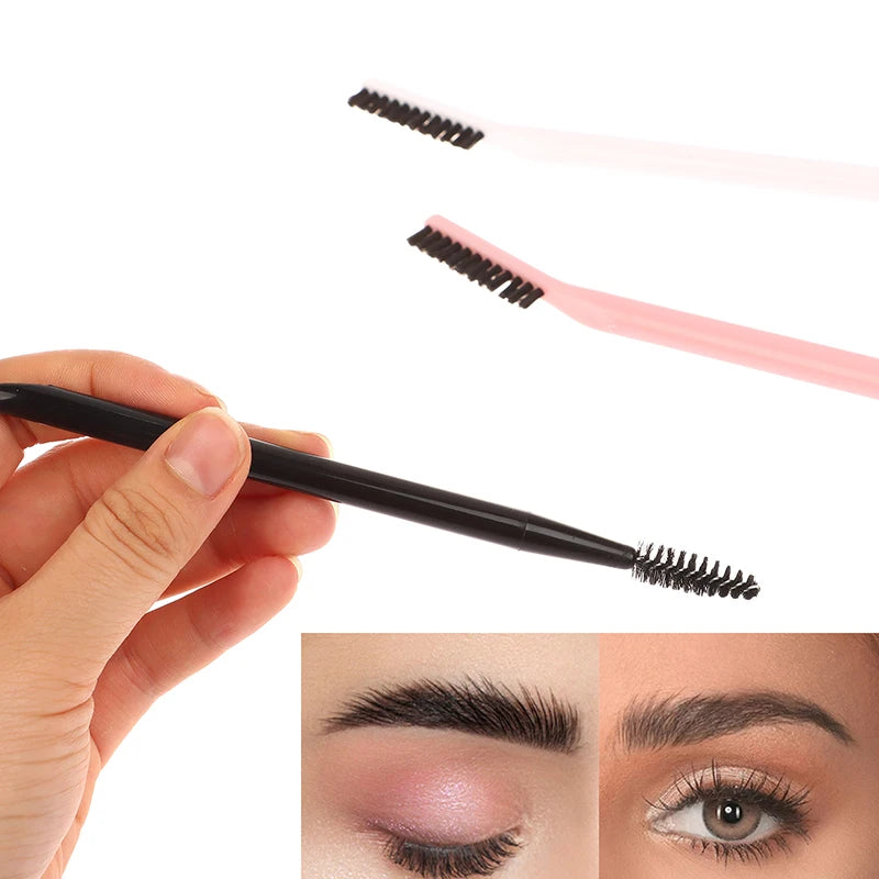 1Pc Double Headed Eyebrow Brush Eyelash Comb Eyebrow Eyelash Shaper Eye Brow Brush For Grooming Brows Reusable Makeup Tool