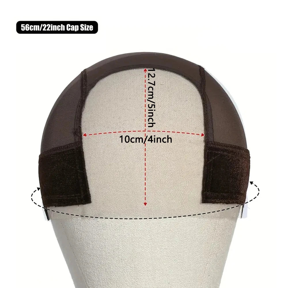 Female Headband Wig Cap  Lace Wig Cap For Wig Making U Part Wig Caps With Adjustable Velvet Wig Grip To Wear Wig Nude Hair Net