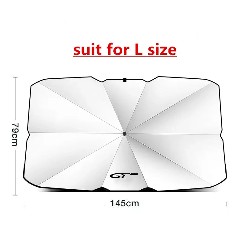 For Peugeot 206 207 208 301 307 308 408 508 607 2008 3008 4008 5008 GT RCZ Car Windshield Sun Shade UV Ray Reflector Umbrella