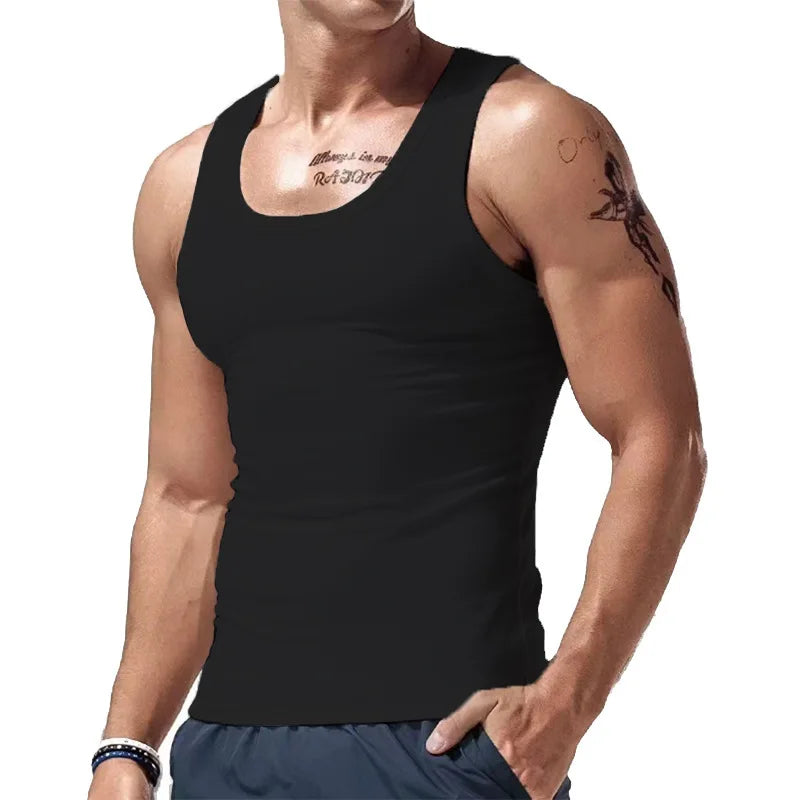 New Vest Fashionable Summer Trend Simple Hot Selling Comfortable Sports and Leisure Base Sleeveless Vest for Men