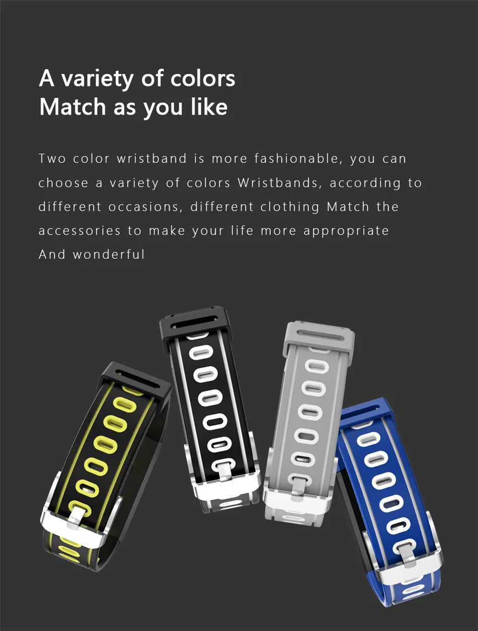 New Smart Bracelet Fitness Watch Connected Wristband Heart Rate Monitor Sleep Tracker Pedometer Band Men Women Smartwatch