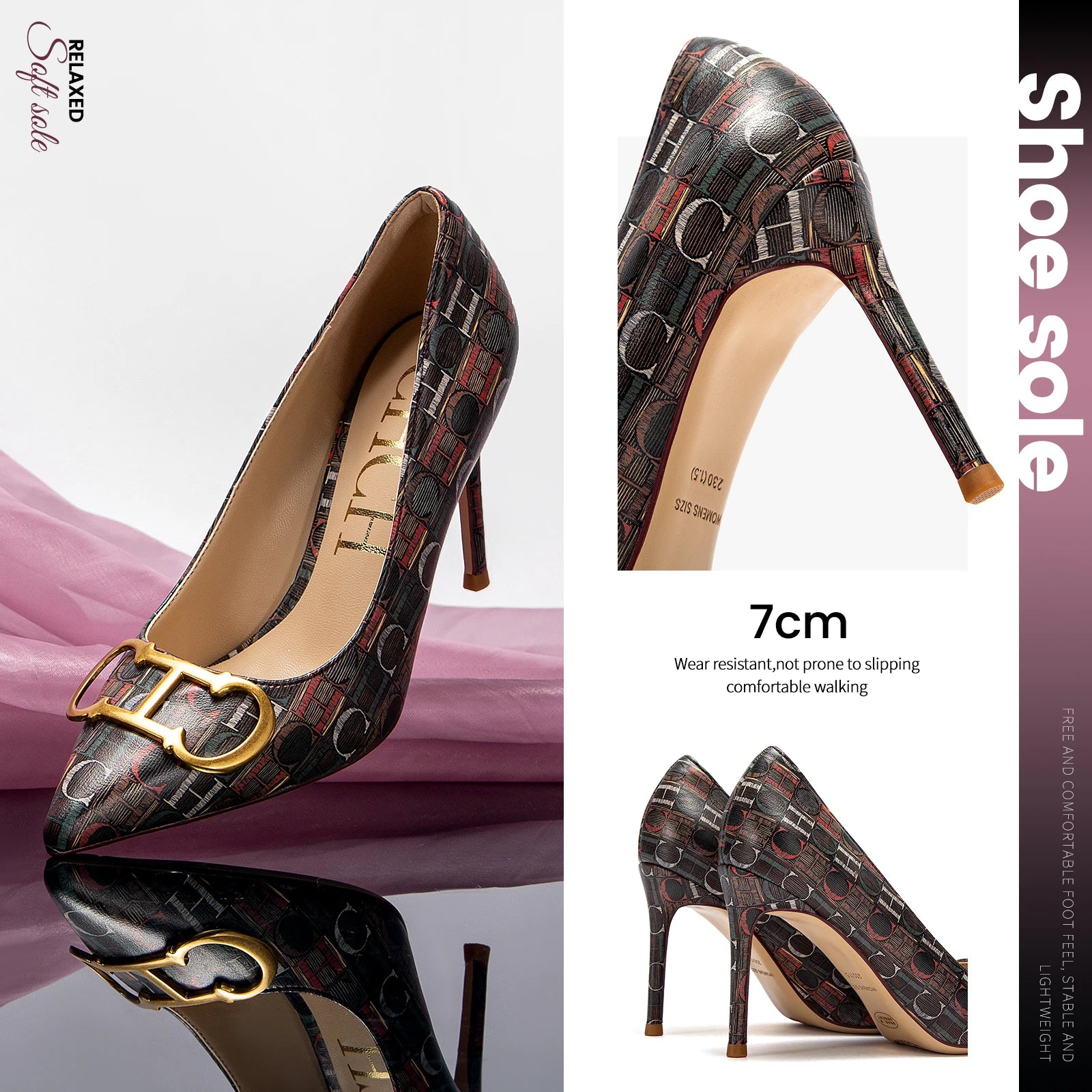 women's shoes high heels Luxury brand business casual single shoes fine high heel pointed head