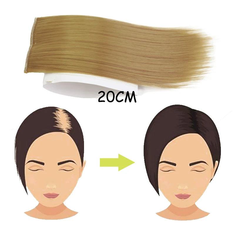 AZQUEEN Almohadillas de cabello sintético invisibles sin costuras con clip de una pieza para aumentar el volumen del cabello, extensiones de cabello, cubrepelo superior lateral