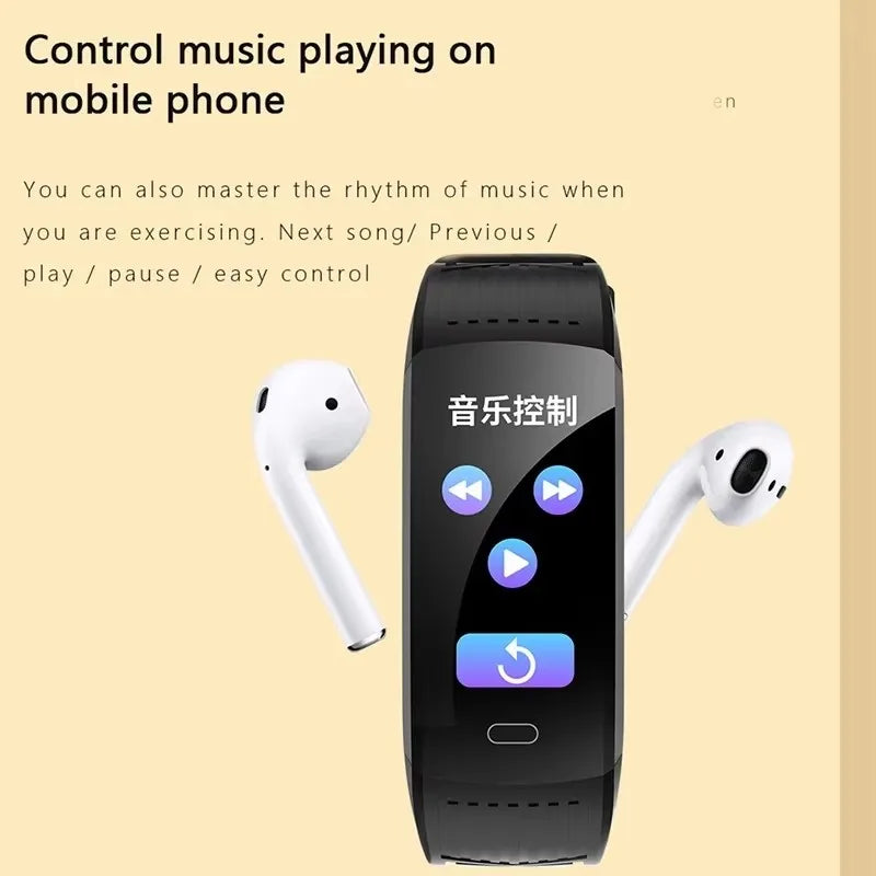 New Smart Bracelet Fitness Watch Connected Wristband Heart Rate Monitor Sleep Tracker Pedometer Band Men Women Smartwatch
