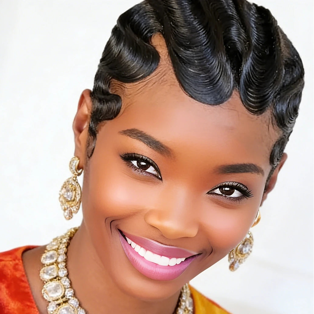 Deep Wave Pixie Wig