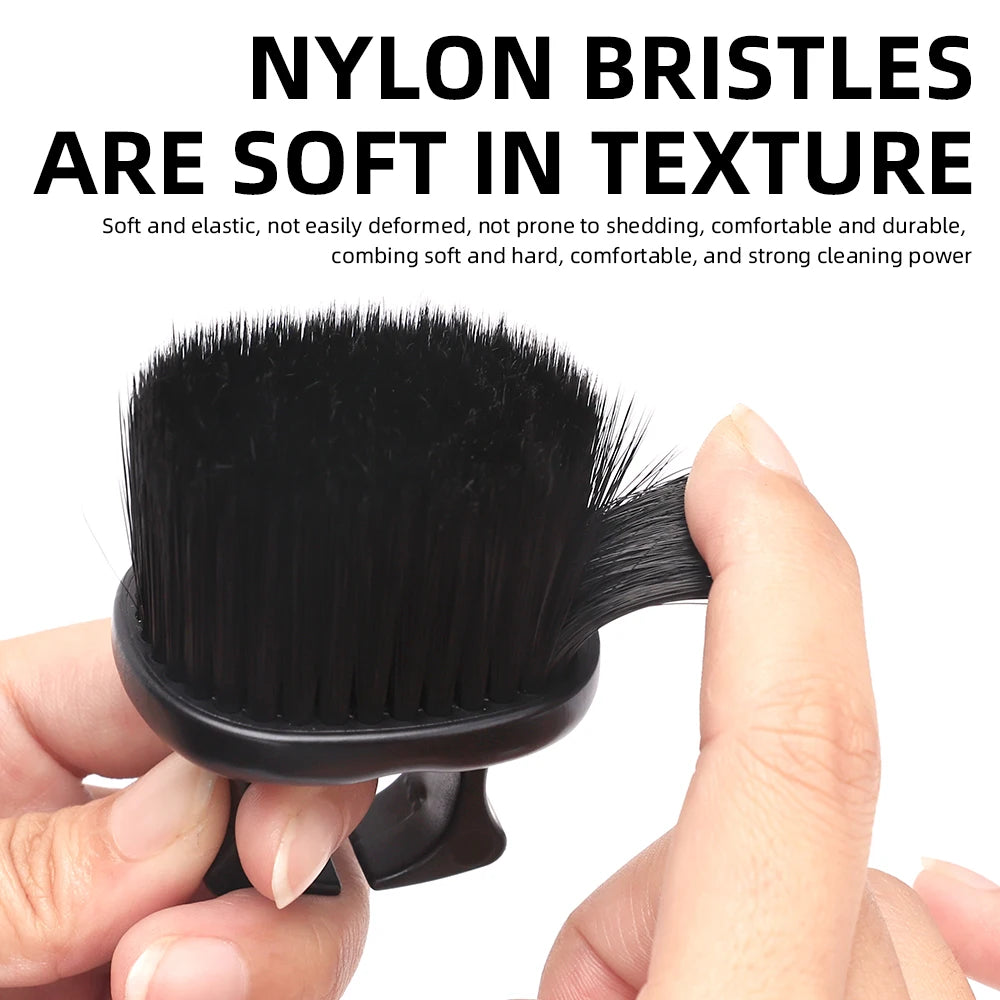 Hairdresser Finger Brush Barber Cutting Clean Hairbrush Neck Duster Brushes Professional Barbershop Styling Tools ﻿