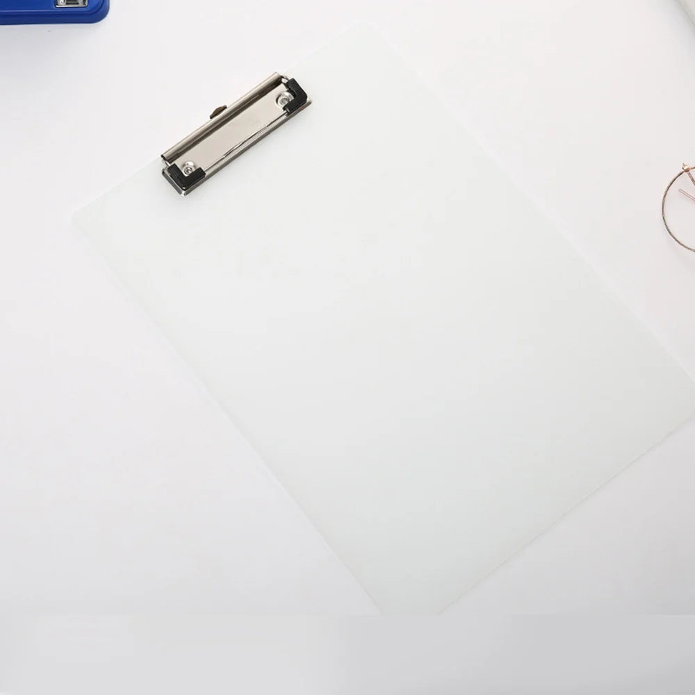 A5 File Holder Clip Document Holder Clipboards Clip Writing Pad Test Paper Clipboard Office School Supply File Folder Stationery