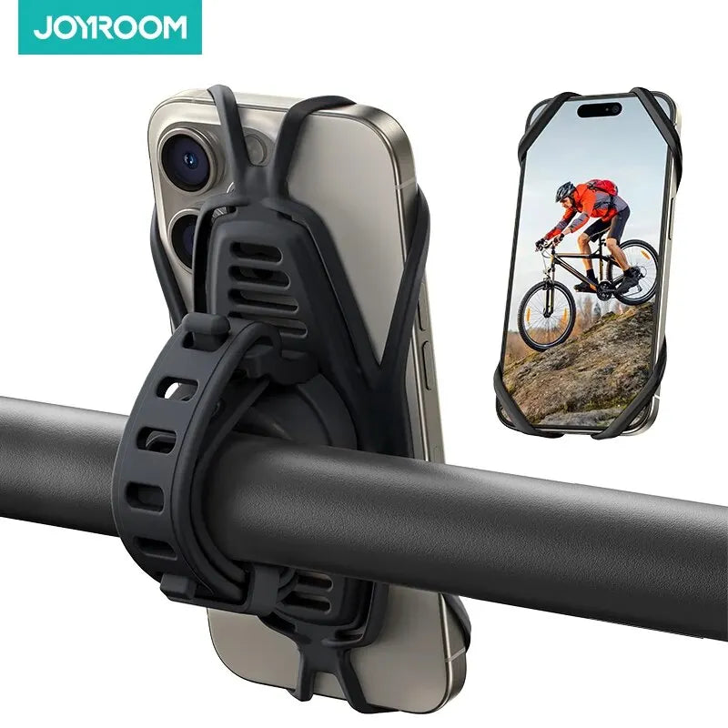 Soporte para teléfono Joyroom para bicicleta, soporte para teléfono de motocicleta, compatible con teléfonos grandes de 7.2'', soporte para teléfono ultraestable para bicicleta