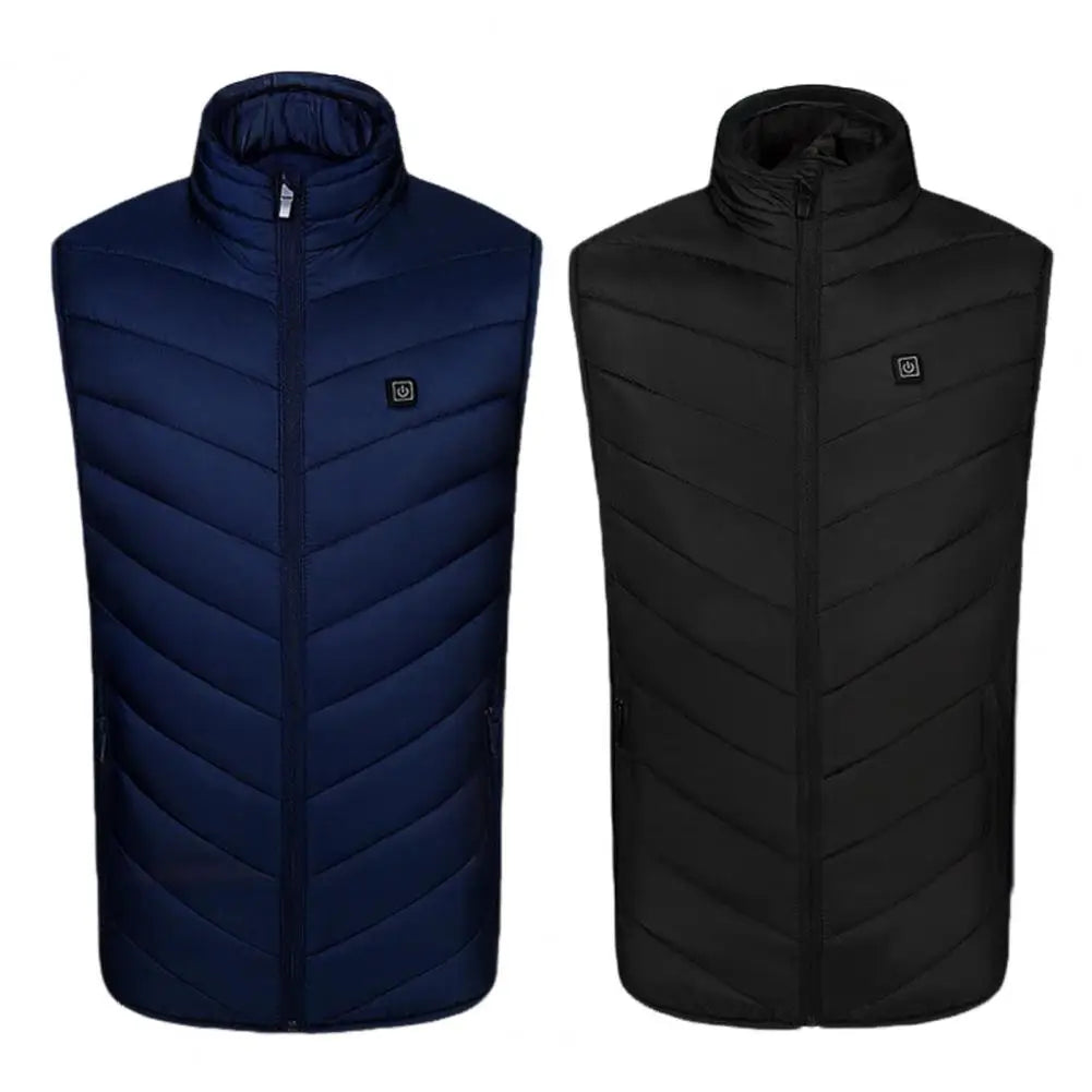 2025 Otoño Chaleco Calefactable Hombre Chaqueta Calefactable Invierno Hombre Mujer 3 Modos de Temperatura 8 Zonas de Calentamiento USB Calentador Chaleco Térmico Abrigo Calentador Corporal