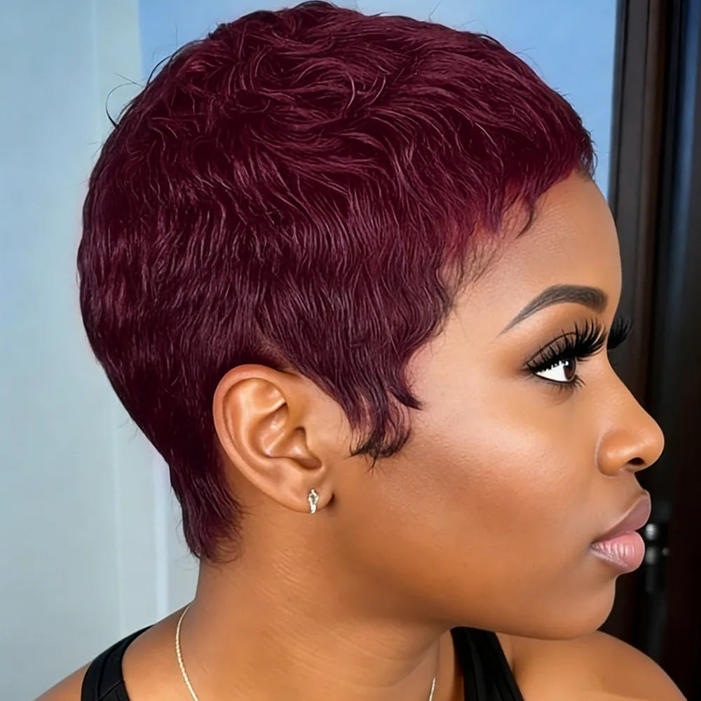 Layered Pixie Human Hair Wig