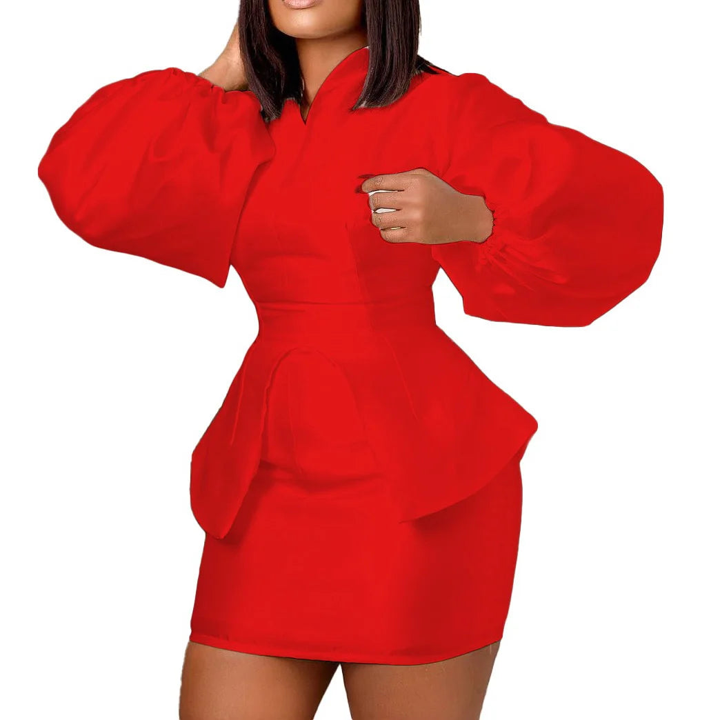 2 Pieces Skirts Sets for Women Satin Blouse & Mini Skirts Sheath Mini Length Elegant Ladies Outfits Matching Skirts Sets Clothes