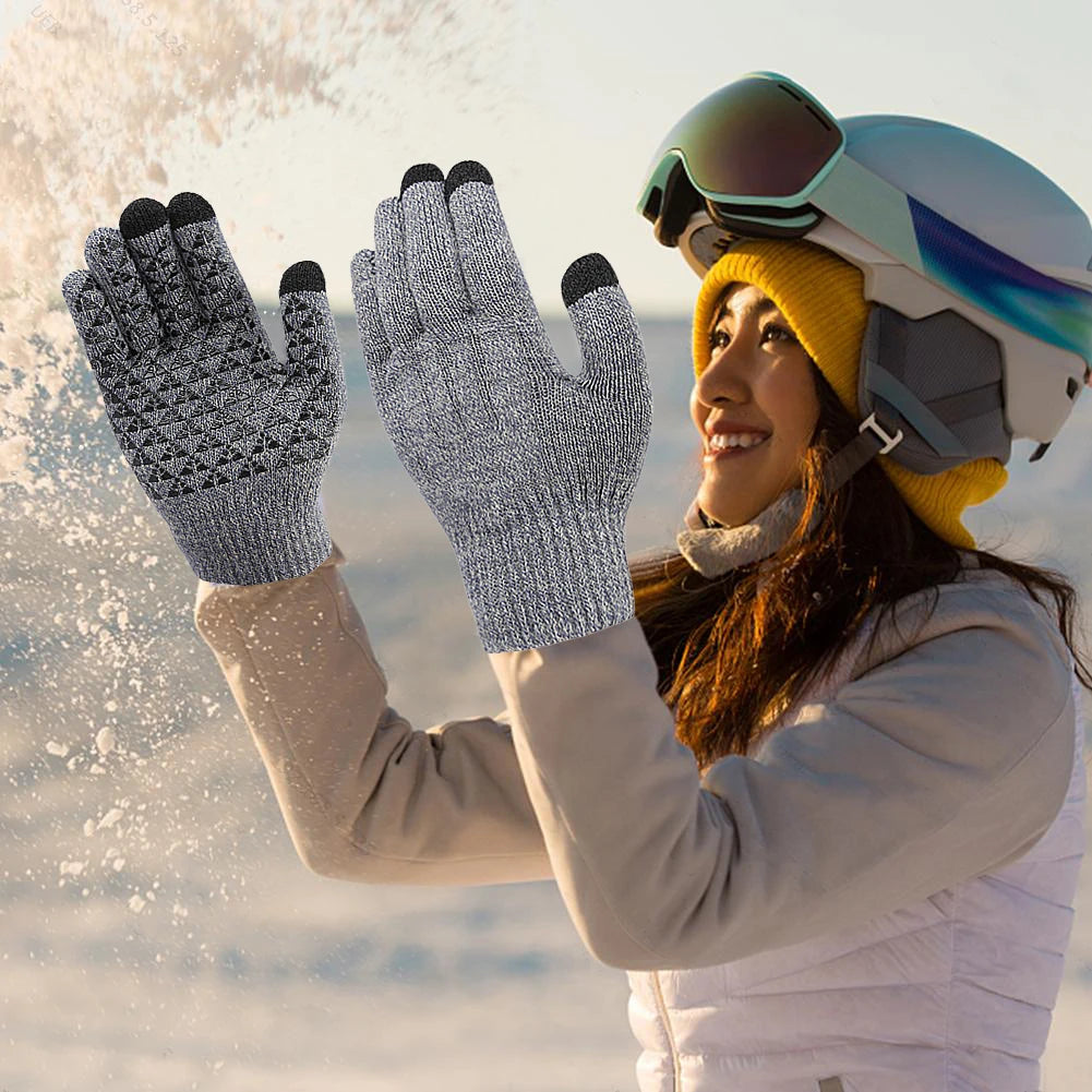 Guantes con Calefacción Eléctrica Guantes Cálidos de Invierno USB Pantalla Táctil Moto Snowboard Ciclismo Calientamanos para Conducir Esquiar
