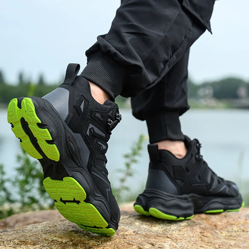 Work Safety Shoes For Men Breathable Indestructible Boots Non-slip Industrial Construction Shoes Male Footwear Protective Boots