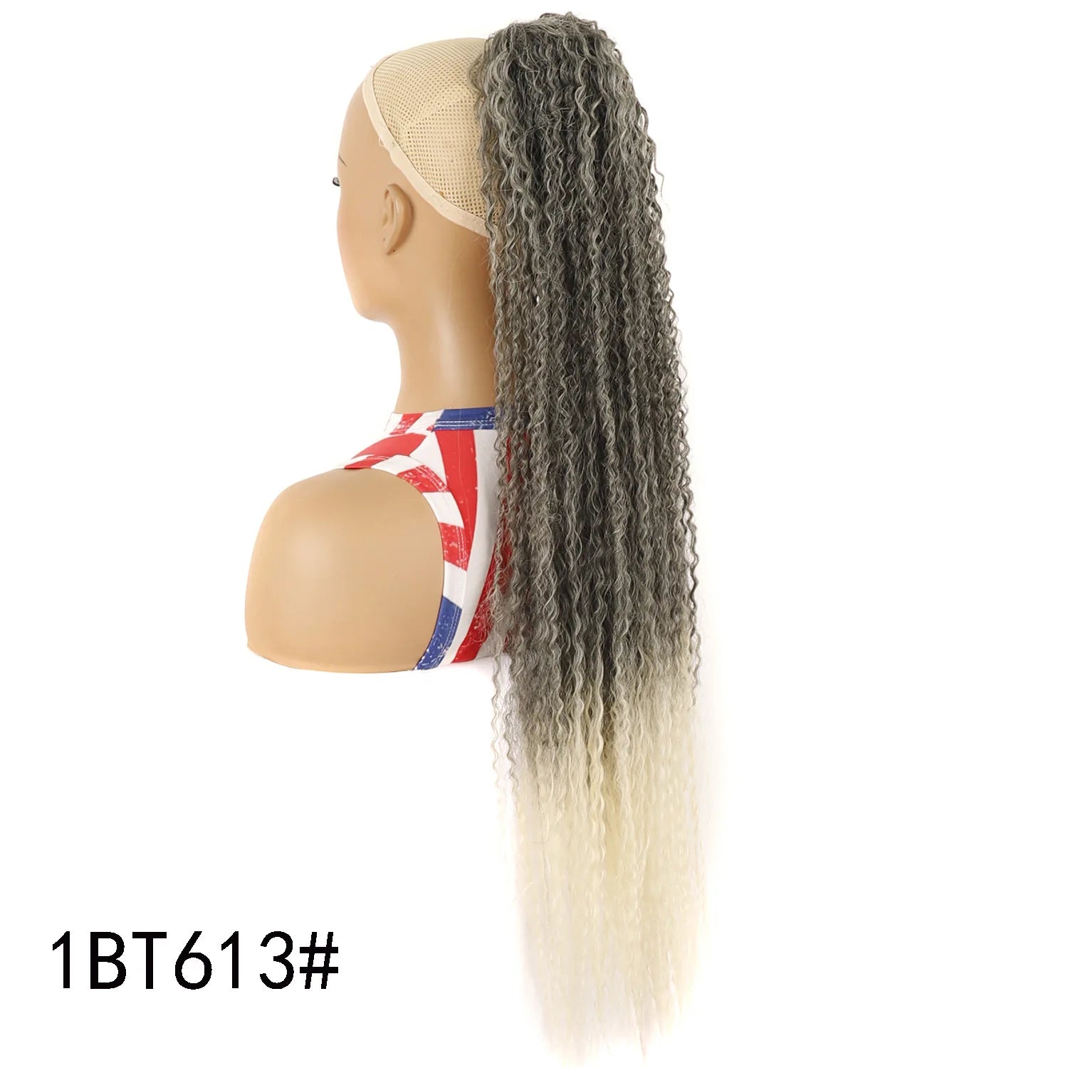 Long Afro Kinky Curly Drawstring Ponytail, Heat-resistant Synthetic Hair, Voluminous Style for Parties & Photoshoots
