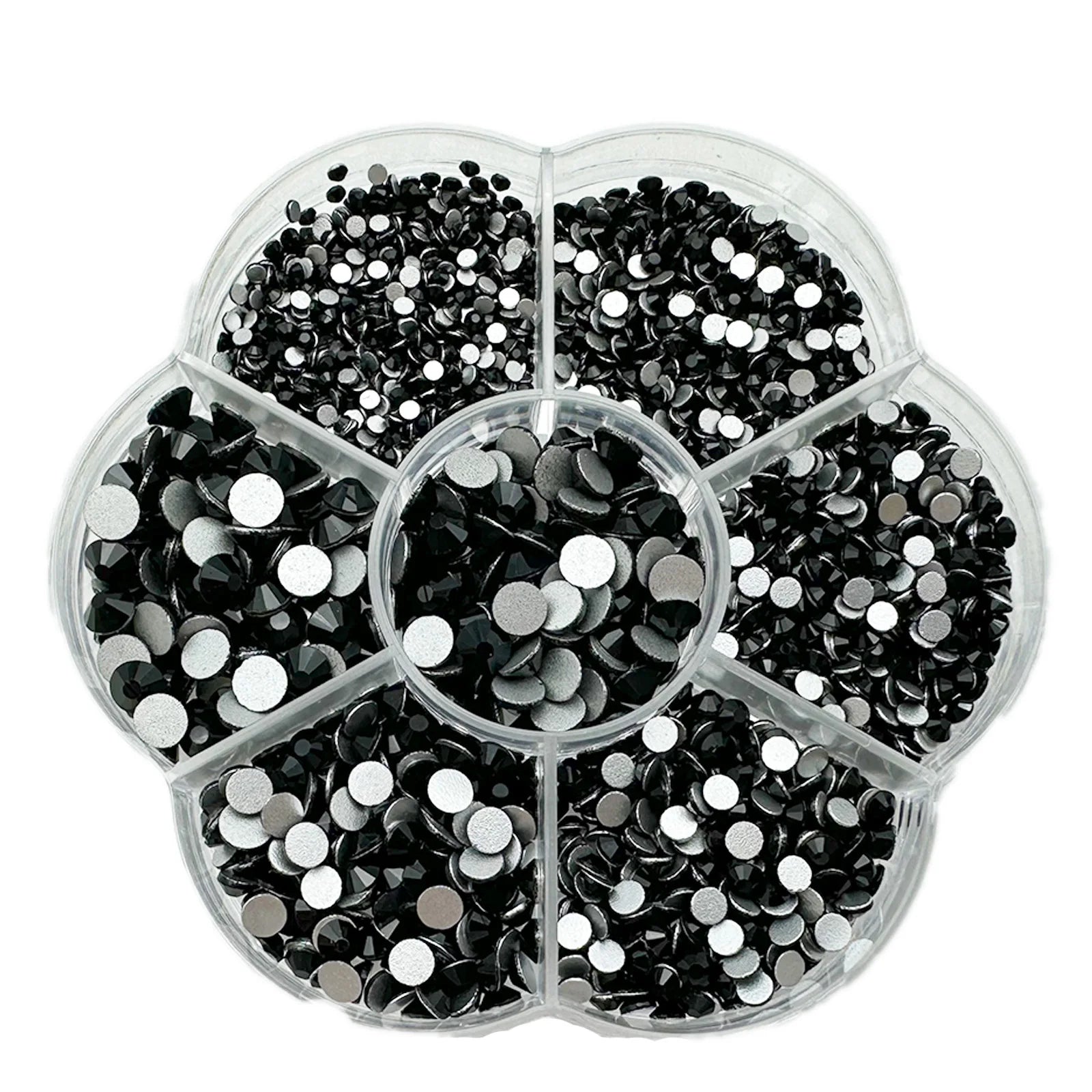 2100pcs Nail Art Rhinestones Flat Back AB White Glass Facial Rhinestones Treasure Flatback Nail Art Decorations