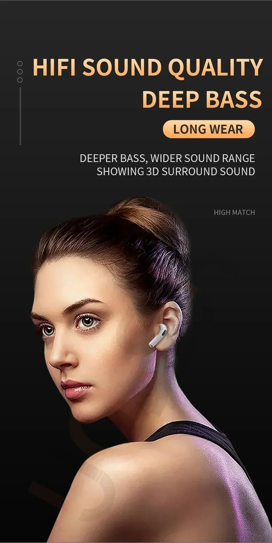Original Air Pro 6 fone Wireless Bluetooth Earphones In Ear Earbuds Noise Cancelling Pods Headset For Apple iPhone Earphones