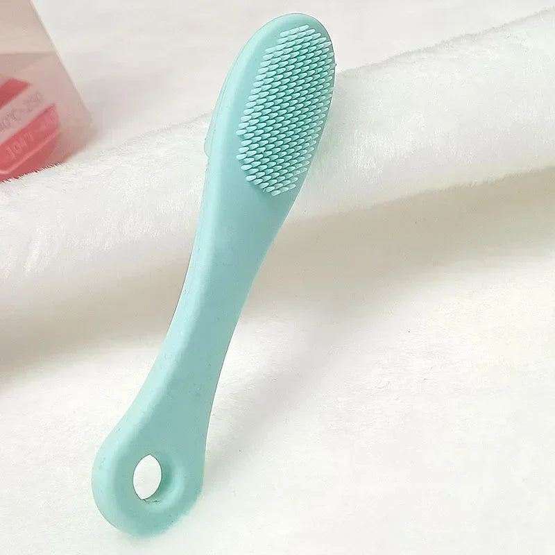 Cepillo de limpieza facial de silicona con forma de dedo, limpiador facial, limpiador de poros, exfoliante, cepillo de lavado facial, herramienta para el cuidado de la piel de la mujer