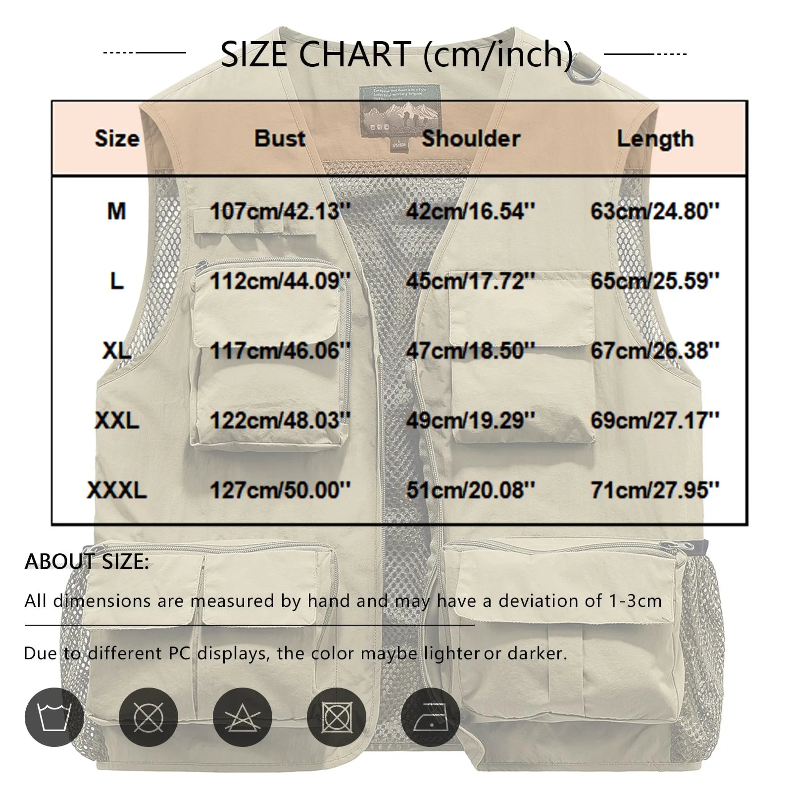 Hiking vests for men and women thin breathable multi-pocket vest summer outdoor work hunting travel waterproof sleeveless jacket