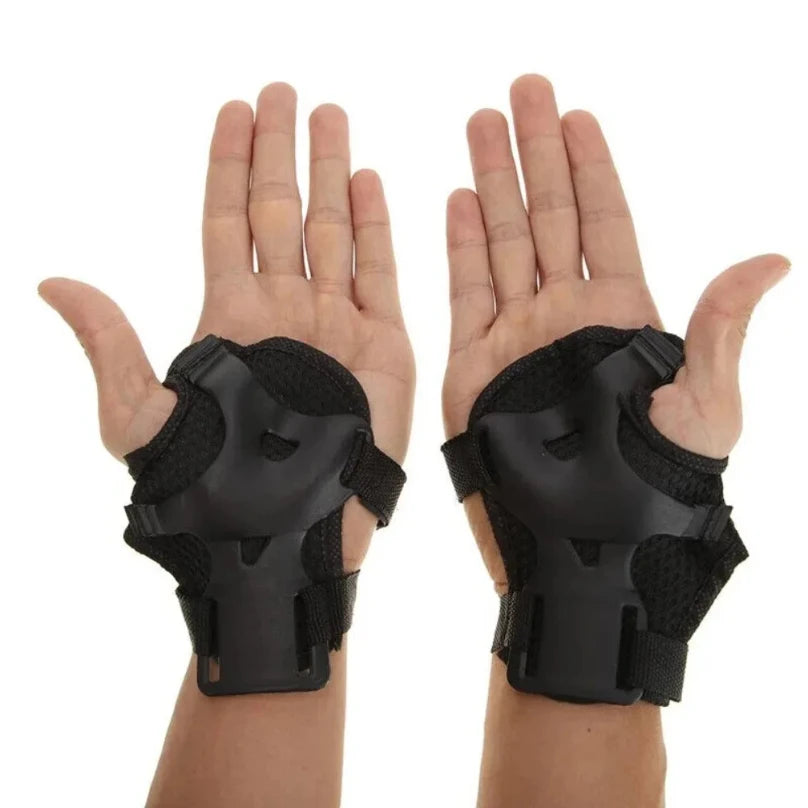 Women Men Elbow Wrist Knee Pads Protective Gear Set Skate Roller Cycling Bike 6pcs set of roller skating ice protection knee pad